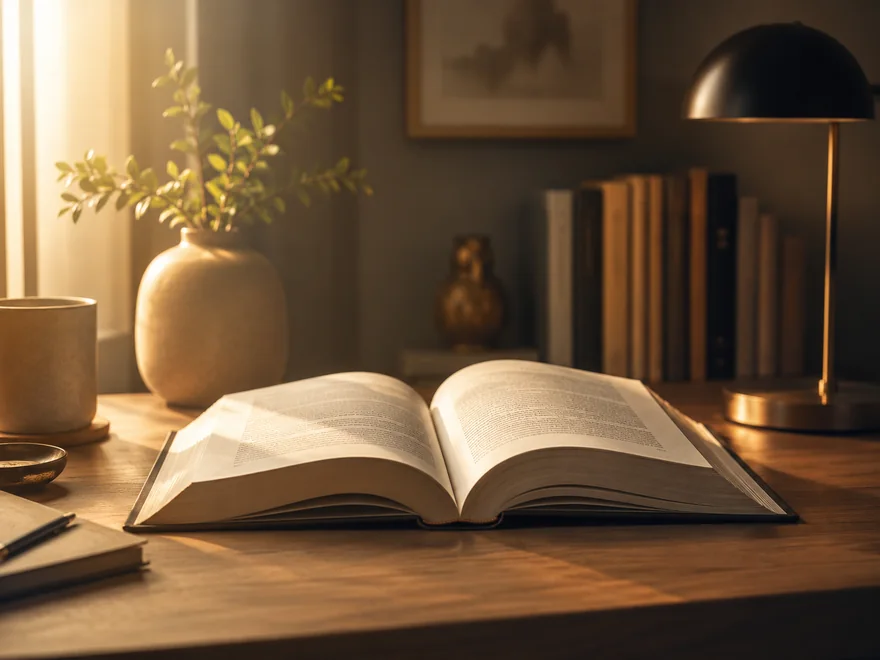 Aufgeschlagenes Buch — Ratgeber